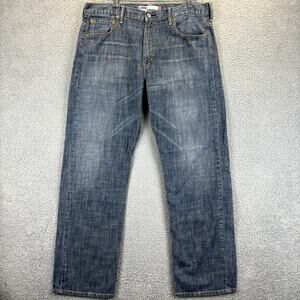 Levis 569 Mens Jeans 36x34 Loose Baggy Straight Blue Denim Cotton (meas 38x32)